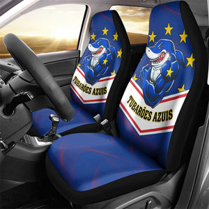 Support the Tubaroes Azuis - Cape Verde Football Car Seat Cover