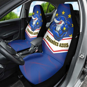 Support the Tubaroes Azuis - Cape Verde Football Car Seat Cover