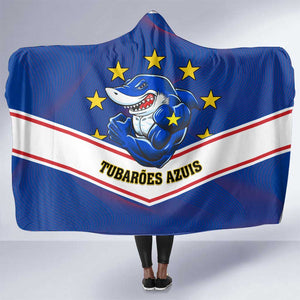 Support the Tubaroes Azuis - Cape Verde Football Hooded Blanket