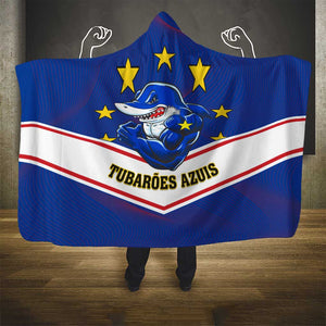 Support the Tubaroes Azuis - Cape Verde Football Hooded Blanket