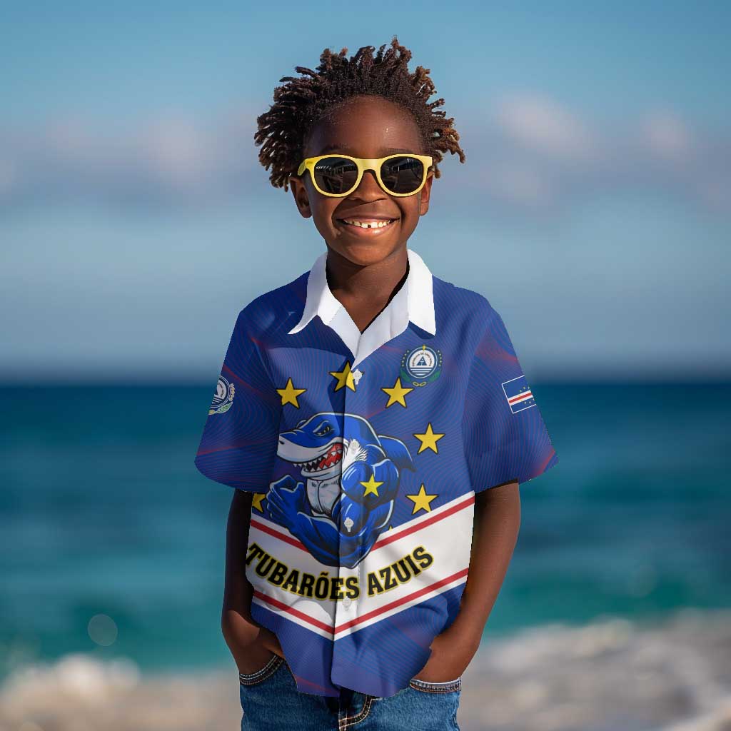 Support the Tubaroes Azuis - Cape Verde Football Kid Hawaiian Shirt