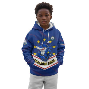 Support the Tubaroes Azuis - Cape Verde Football Kid Hoodie