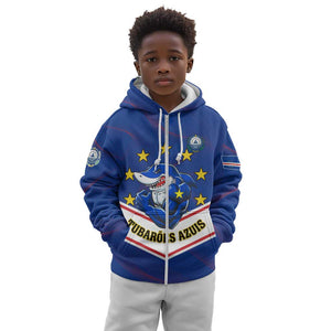 Support the Tubaroes Azuis - Cape Verde Football Kid Hoodie