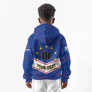 Support the Tubaroes Azuis - Cape Verde Football Kid Hoodie