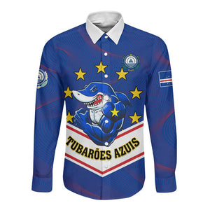 Support the Tubaroes Azuis - Cape Verde Football Long Sleeve Button Shirt