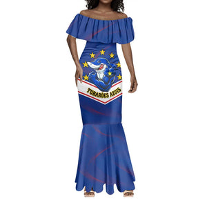 Support the Tubaroes Azuis - Cape Verde Football Mermaid Dress