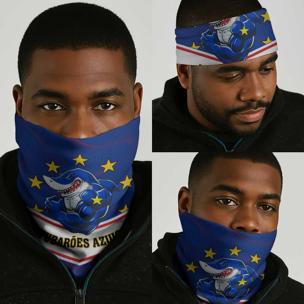 Support the Tubaroes Azuis - Cape Verde Football Neck Gaiter LT01