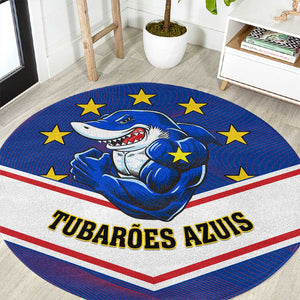 Support the Tubaroes Azuis - Cape Verde Football Round Carpet