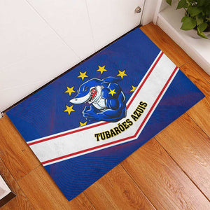 Support the Tubaroes Azuis - Cape Verde Football Rubber Doormat