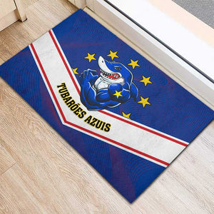 Support the Tubaroes Azuis - Cape Verde Football Rubber Doormat