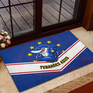 Support the Tubaroes Azuis - Cape Verde Football Rubber Doormat