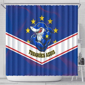 Support the Tubaroes Azuis - Cape Verde Football Shower Curtain