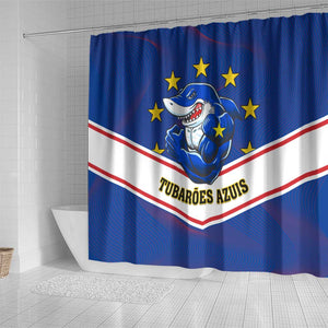 Support the Tubaroes Azuis - Cape Verde Football Shower Curtain