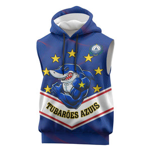 Support the Tubaroes Azuis - Cape Verde Football Sleeveless Hoodie - African Pride