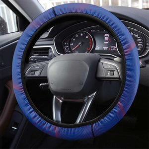 Support the Tubaroes Azuis - Cape Verde Football Steering Wheel Cover