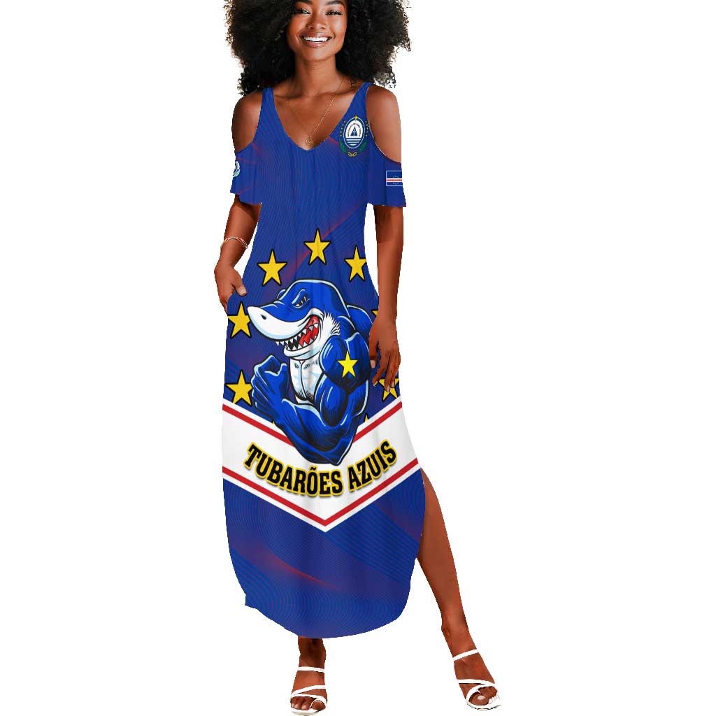 Support the Tubaroes Azuis - Cape Verde Football Summer Maxi Dress