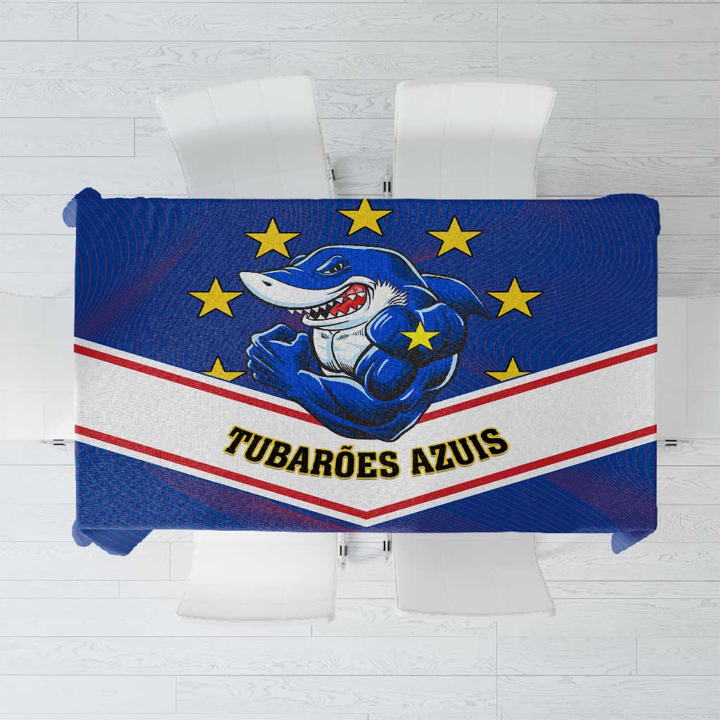 Support the Tubaroes Azuis - Cape Verde Football Tablecloth