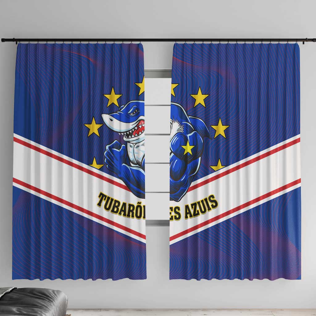 Support the Tubaroes Azuis - Cape Verde Football Window Curtain