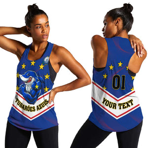 Support the Tubaroes Azuis - Cape Verde Football Women Racerback Tank