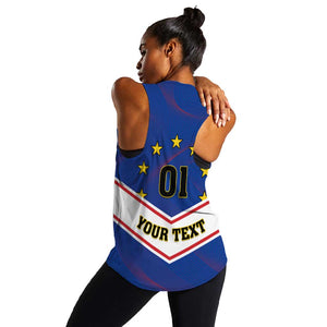 Support the Tubaroes Azuis - Cape Verde Football Women Racerback Tank