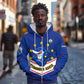 Support the Tubaroes Azuis - Cape Verde Football Zip Hoodie