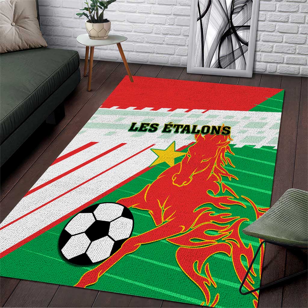 Support Les Etalons - Burkina Faso Football Area Rug