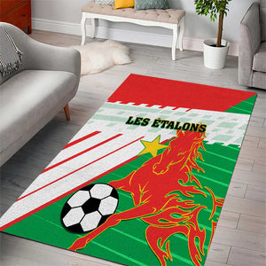 Support Les Etalons - Burkina Faso Football Area Rug