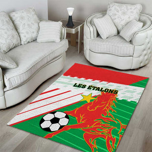 Support Les Etalons - Burkina Faso Football Area Rug