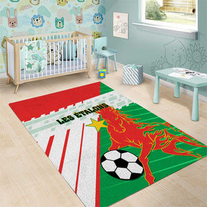 Support Les Etalons - Burkina Faso Football Area Rug