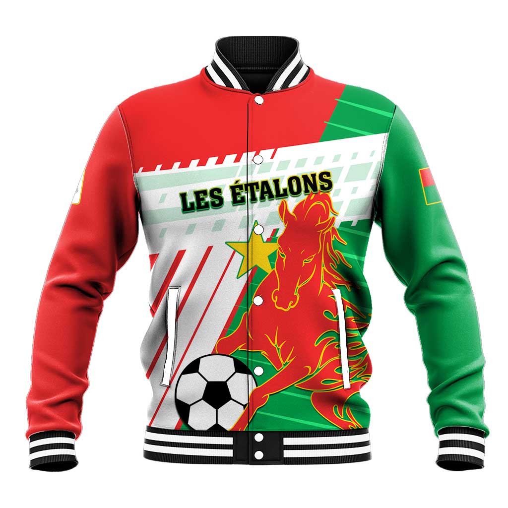 Support Les Etalons - Burkina Faso Football Baseball Jacket LT01