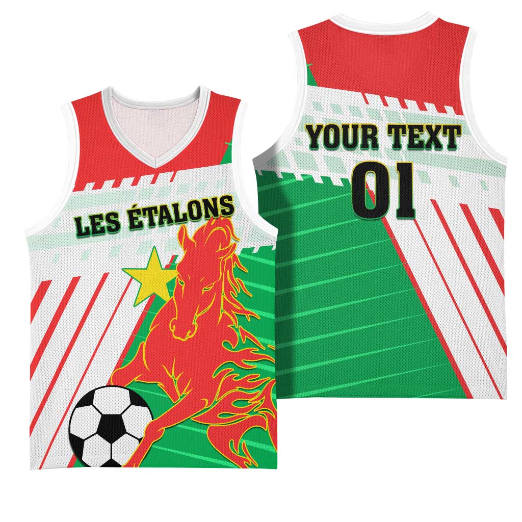 Support Les Etalons - Burkina Faso Football Basketball Jersey LT01