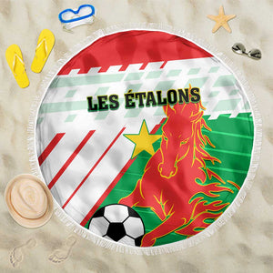 Support Les Etalons - Burkina Faso Football Beach Blanket