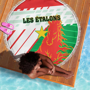 Support Les Etalons - Burkina Faso Football Beach Blanket