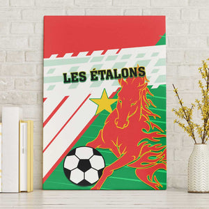 Support Les Etalons - Burkina Faso Football Canvas Wall Art