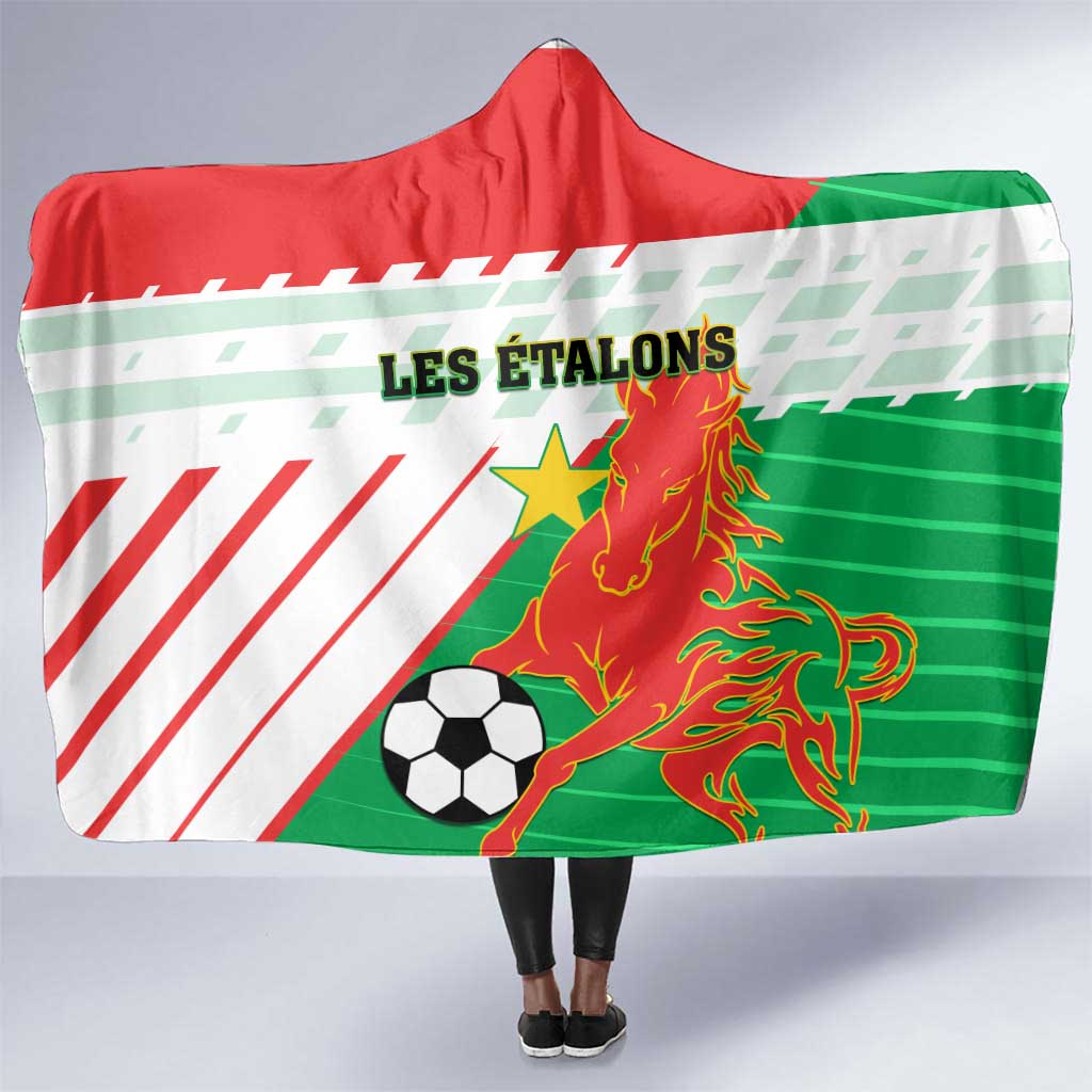 Support Les Etalons - Burkina Faso Football Hooded Blanket