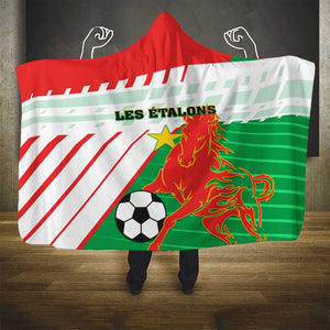 Support Les Etalons - Burkina Faso Football Hooded Blanket