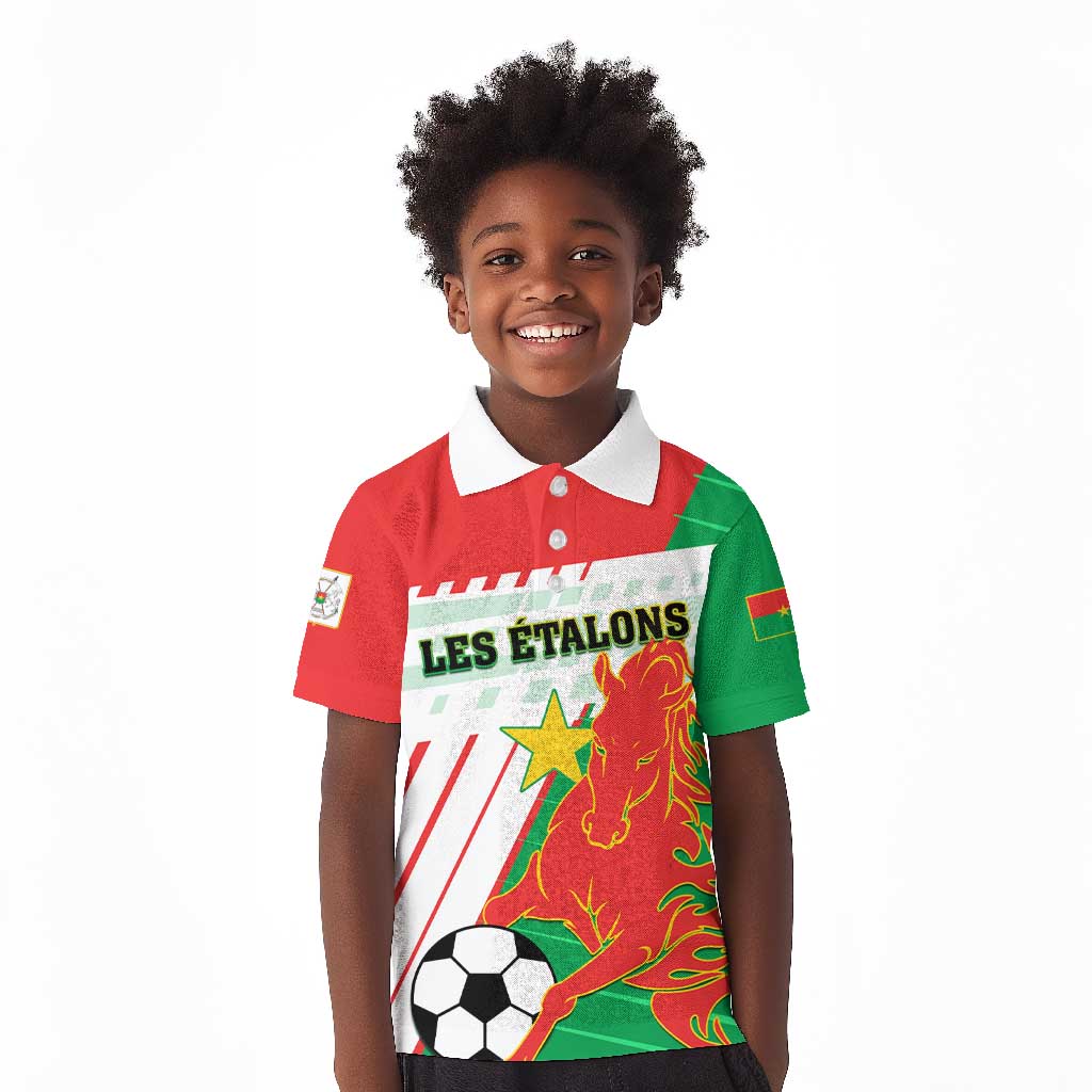 Support Les Etalons - Burkina Faso Football Kid Polo Shirt