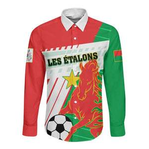 Support Les Etalons - Burkina Faso Football Long Sleeve Button Shirt