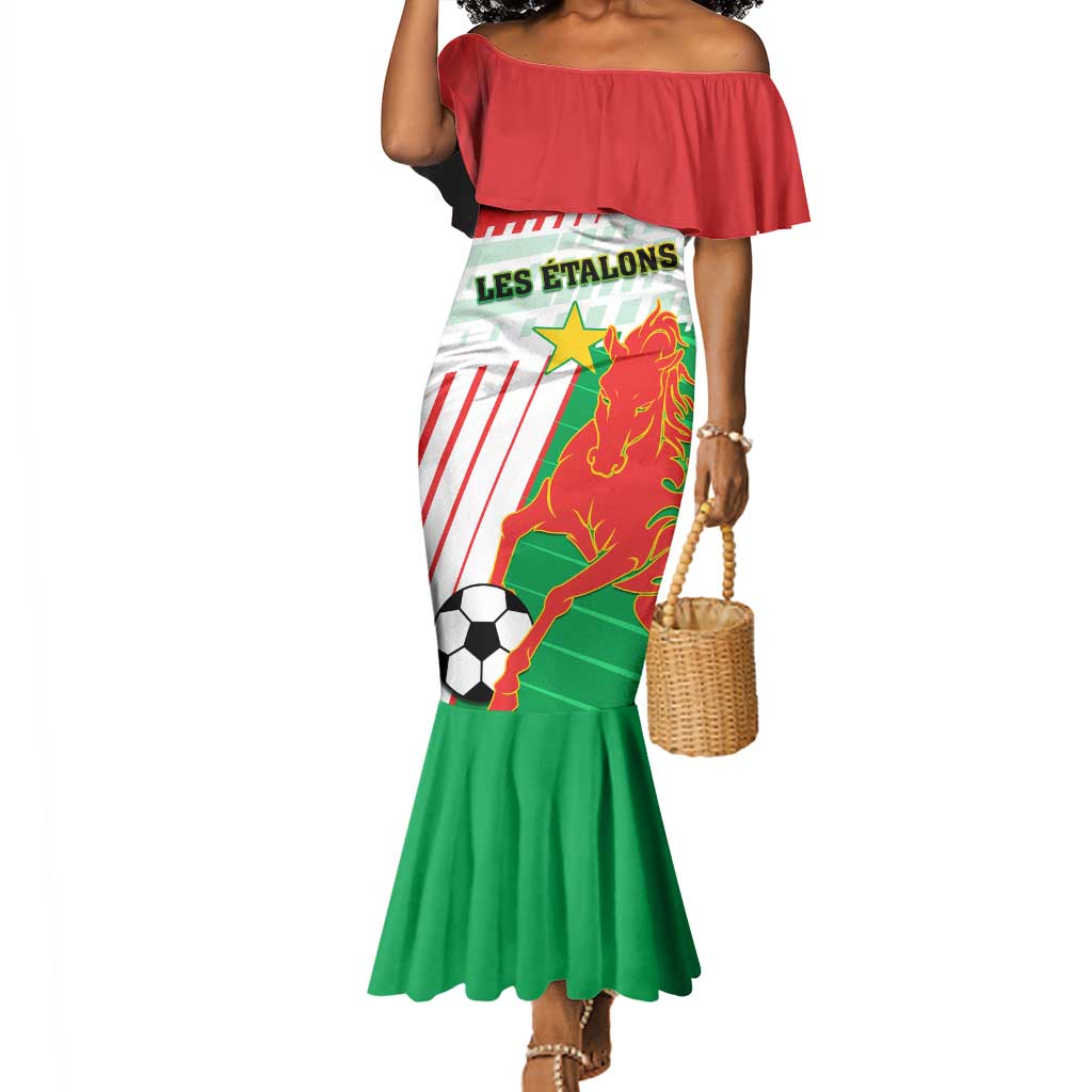 Support Les Etalons - Burkina Faso Football Mermaid Dress