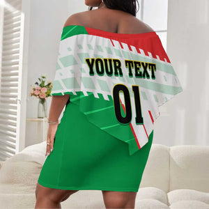 Support Les Etalons - Burkina Faso Football Off Shoulder Short Dress LT01