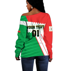 Support Les Etalons - Burkina Faso Football Off Shoulder Sweater