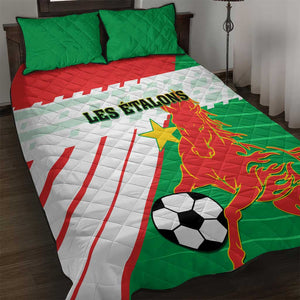 Support Les Etalons - Burkina Faso Football Quilt Bed Set