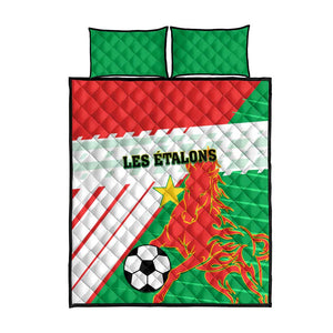 Support Les Etalons - Burkina Faso Football Quilt Bed Set