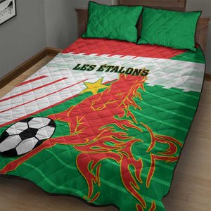 Support Les Etalons - Burkina Faso Football Quilt Bed Set