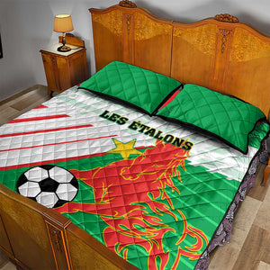 Support Les Etalons - Burkina Faso Football Quilt Bed Set