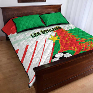 Support Les Etalons - Burkina Faso Football Quilt Bed Set