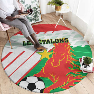 Support Les Etalons - Burkina Faso Football Round Carpet