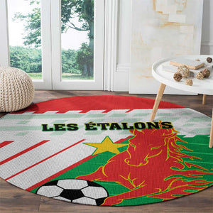 Support Les Etalons - Burkina Faso Football Round Carpet