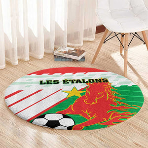 Support Les Etalons - Burkina Faso Football Round Carpet