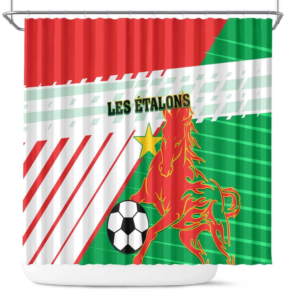 Support Les Etalons - Burkina Faso Football Shower Curtain